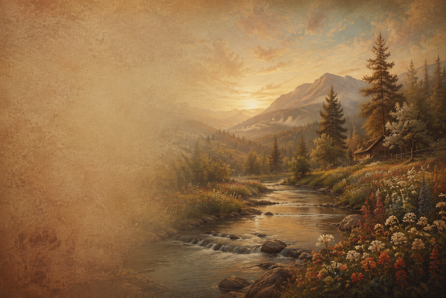 Mountain river representing nature